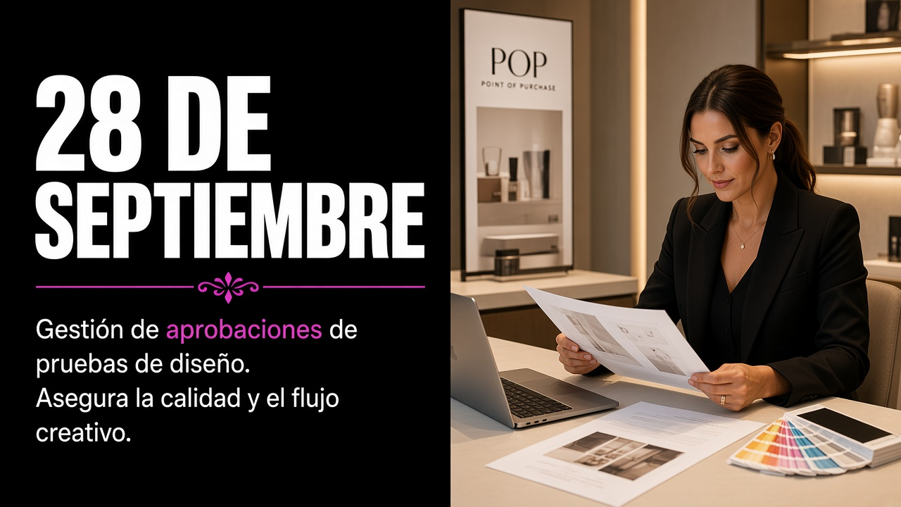 Checklist de arte, aprobaciones y órdenes de compra antes de octubre